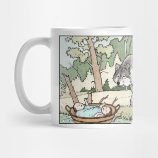 Romulus and Remus and the wolf Mug